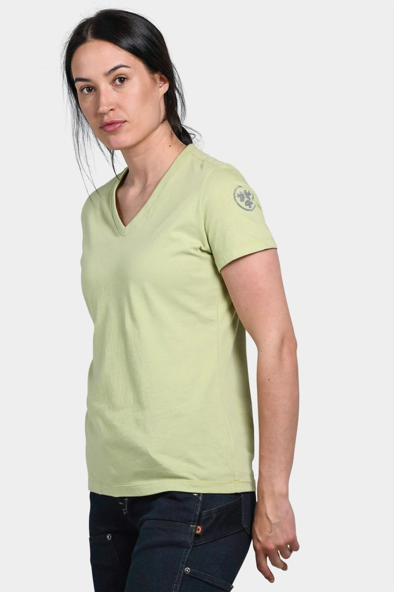 Military green v sales neck t shirt