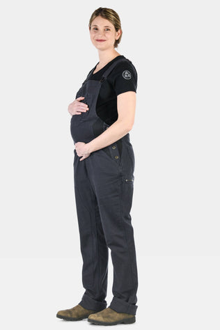 Freshley Maternity Overalls in Navy Stretch Canvas