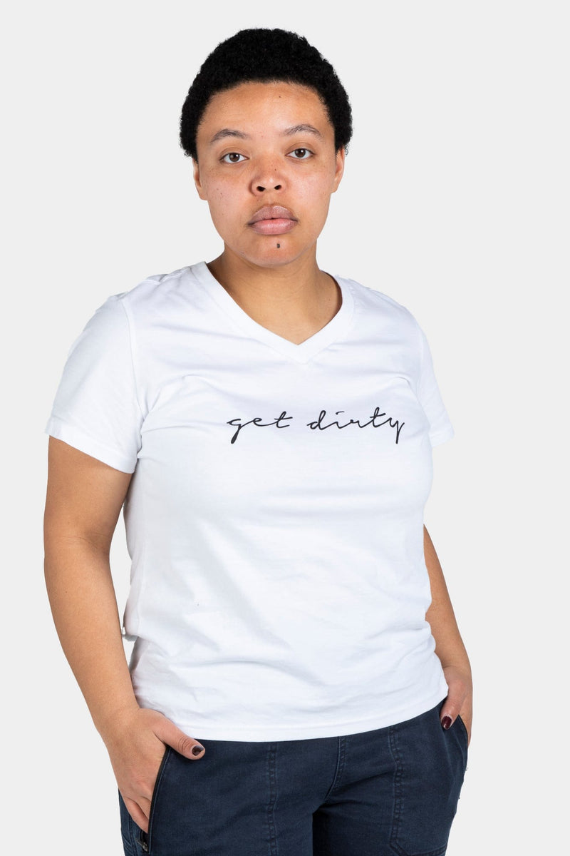 Dovetail Workwear Women's Get Dirty V-Neck Tee