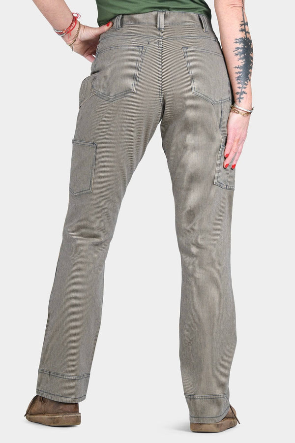 Old School High Rise Pant in Hickory Stripe Denim