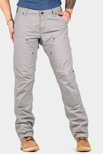 Anna Ultralight Trail Pant in Dove Grey Ripstop — Crotch gusset for mobility — Dovetail Workwear