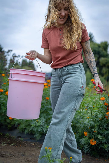 Old School Summer Henley Shirt