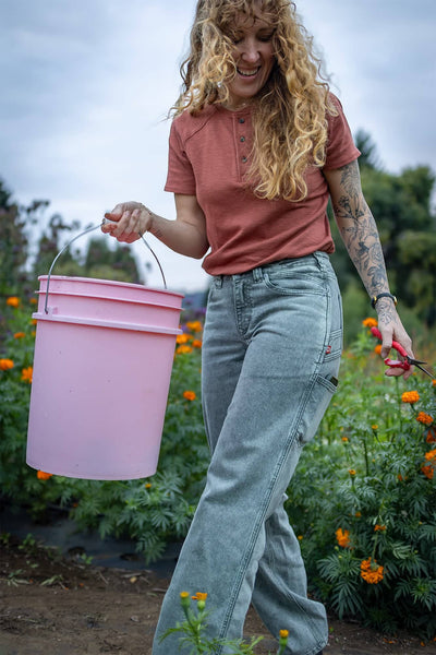 Old School Summer Henley Shirt