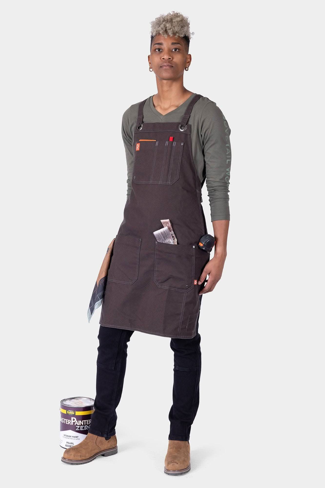 Women's Work Apron with Tool Storage – Dovetail Workwear Women's Work Apron with Tool Storage – Dovetail Workwear