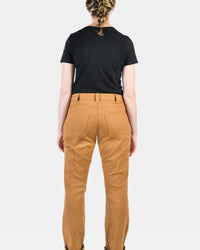 Anna Maternity Work Pants in Saddle Brown Stretch Canvas Work Pants Dovetail Workwear