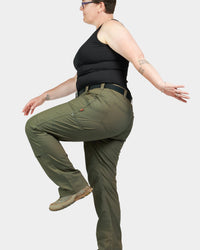 Anna Ultra Light Trail Pant in Kelp Green Ripstop Dovetail Workwear