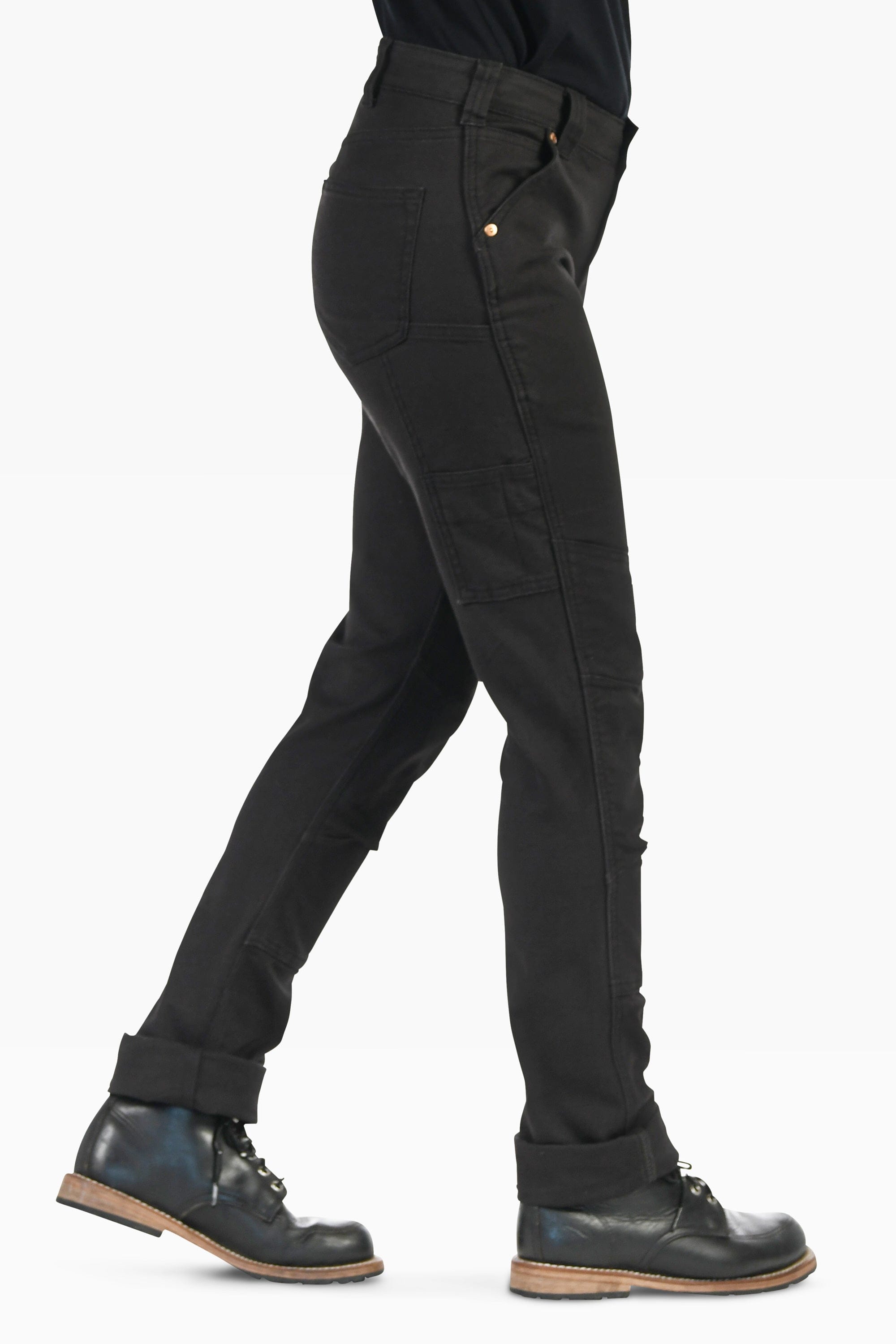 Dovetail GO TO Carbon Black Stretch Canvas Pants - Women's Bottoms ...