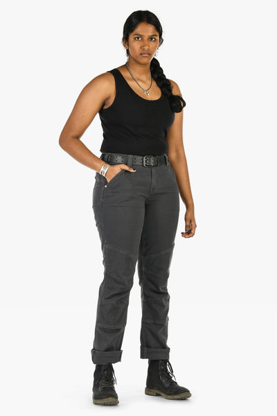 GO TO™ Stretch Canvas Pant in Cement Grey — Reinforced knee detail — Dovetail Workwear