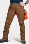 Britt Utility Pant in Saddle Brown Canvas — Nested pockets for secure storage — Dovetail Workwear