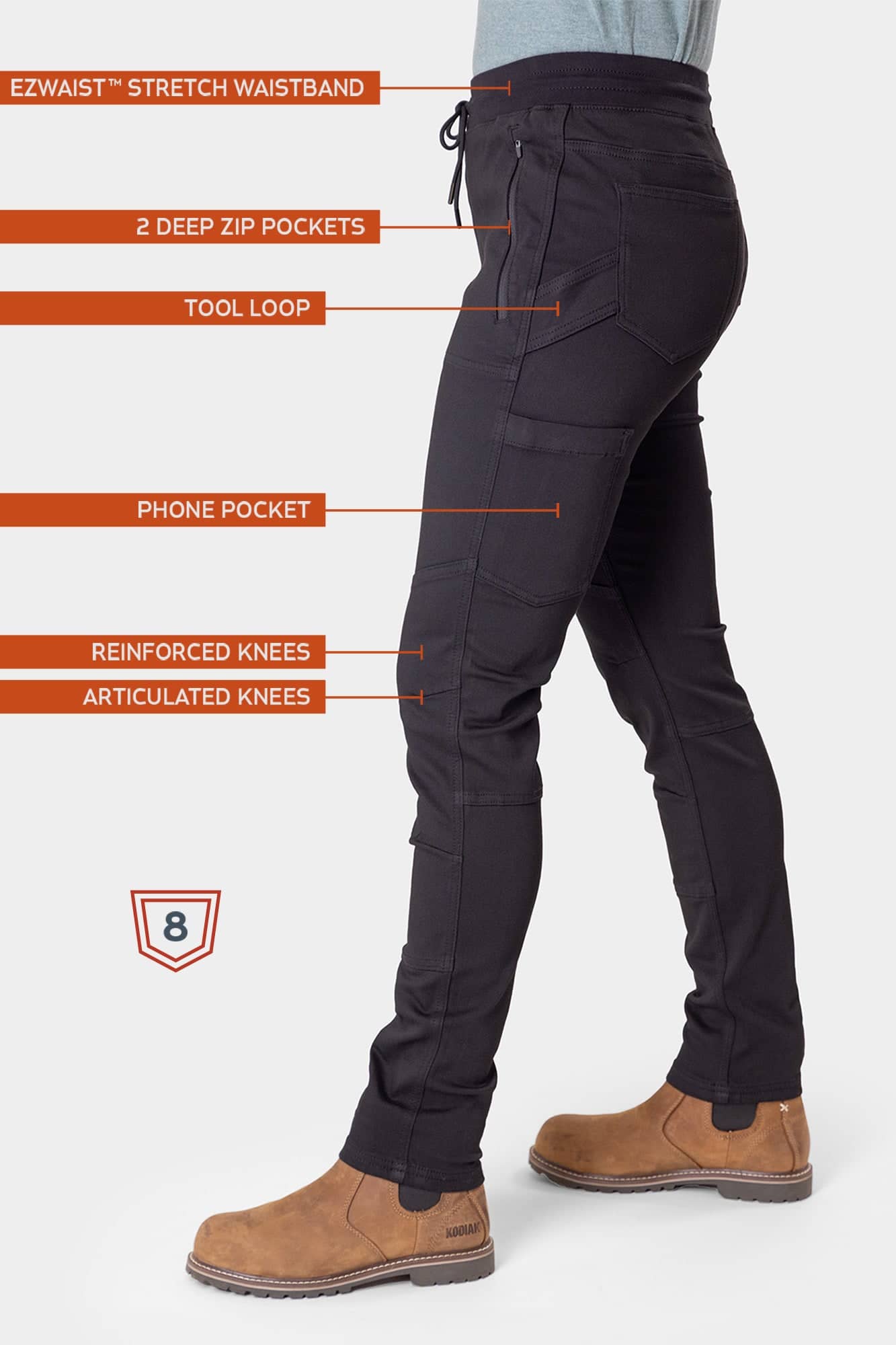 Christa X DIY Pant in Black Denim – Dovetail Workwear