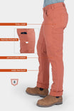 GO TO™ Stretch Canvas Pant in Terracotta