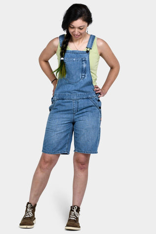 Hemp Utility Shortalls in Indigo Denim Work Pants Dovetail Workwear