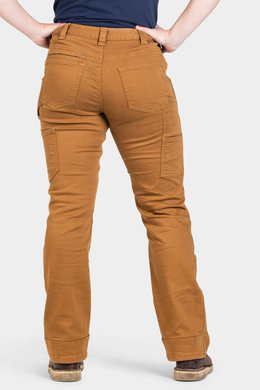 Britt Utility in Saddle Brown Stretch Thermal Denim Dovetail Workwear