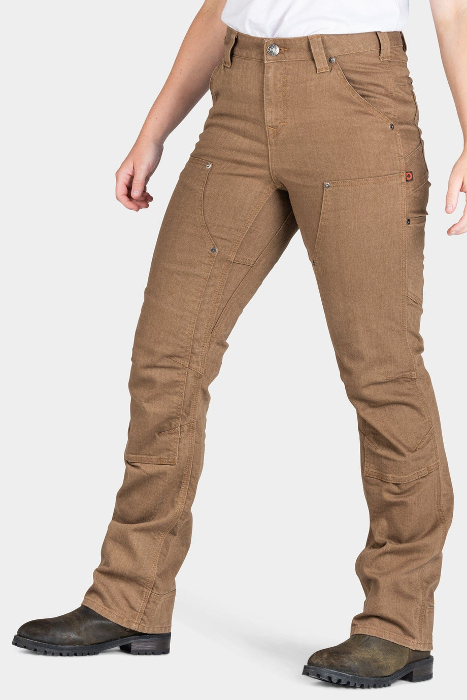 Women’s Carhartt Brown Work Wear Thick Double Knee Cargo Pants - Size 18 x  32