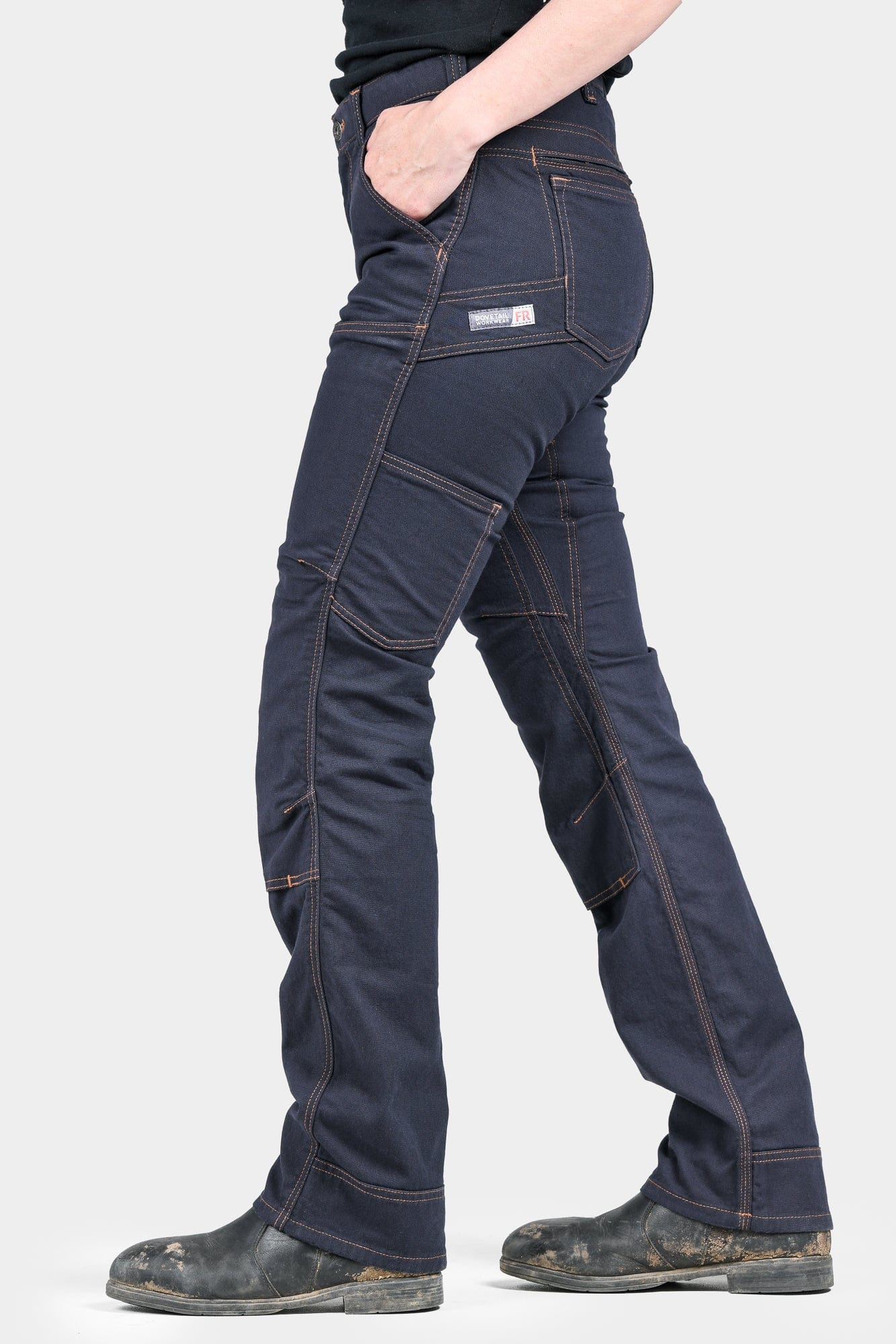 Dovetail Workwear Women's Saddle Brown Canvas Work Pants (12 X 32