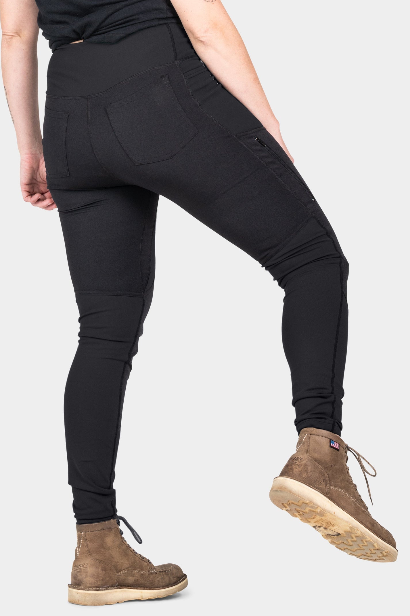 Field Utility Legging in Black/Black Knit Dovetail Workwear