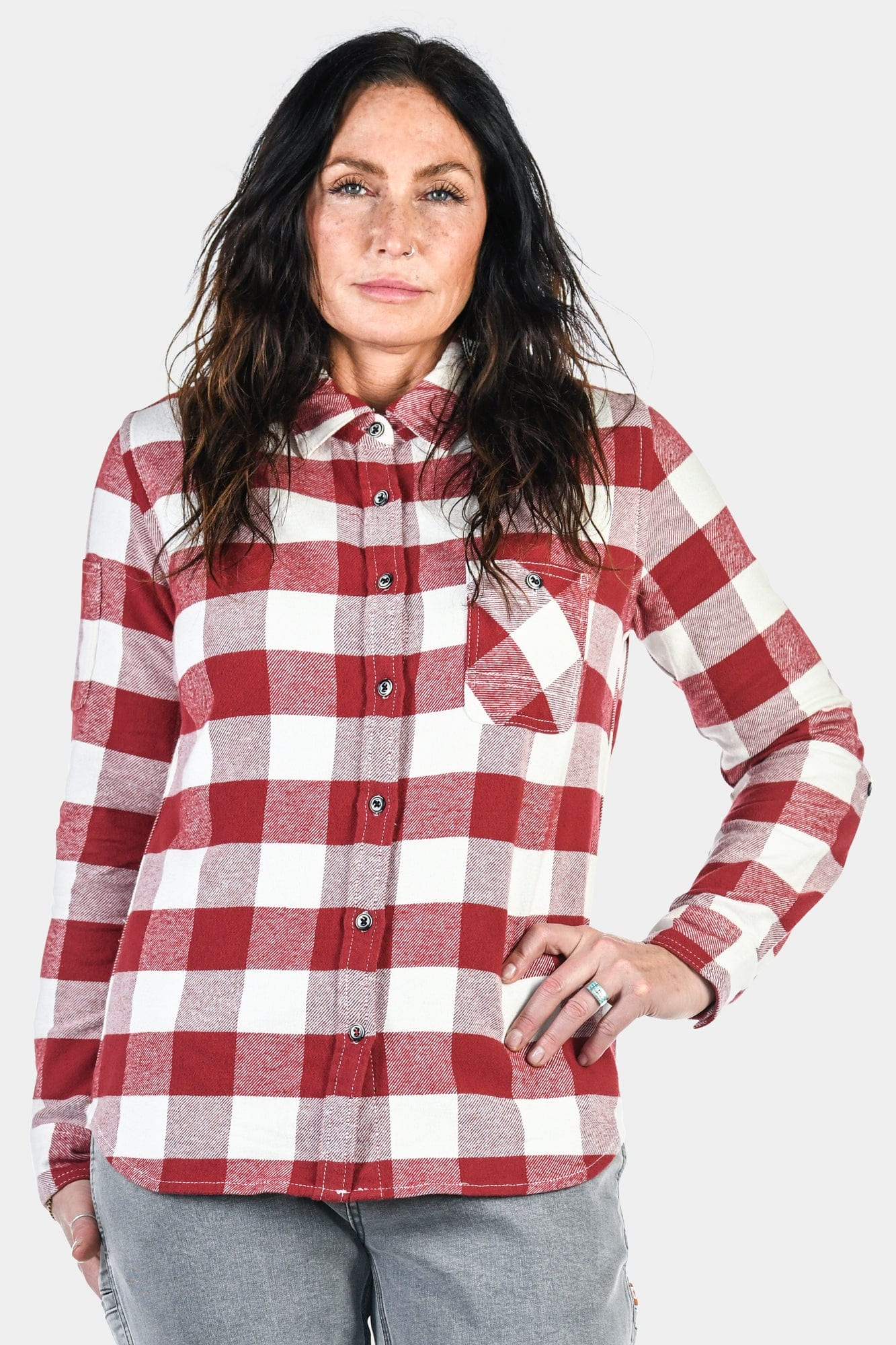 Givens Workshirt in Chunky Buffalo Flannel (Copy, Currant Chunky) Work Shirt Dovetail Workwear