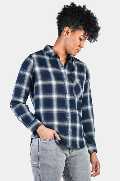 Givens Work Shirt in Stretch Flannel Work Shirt Dovetail Workwear