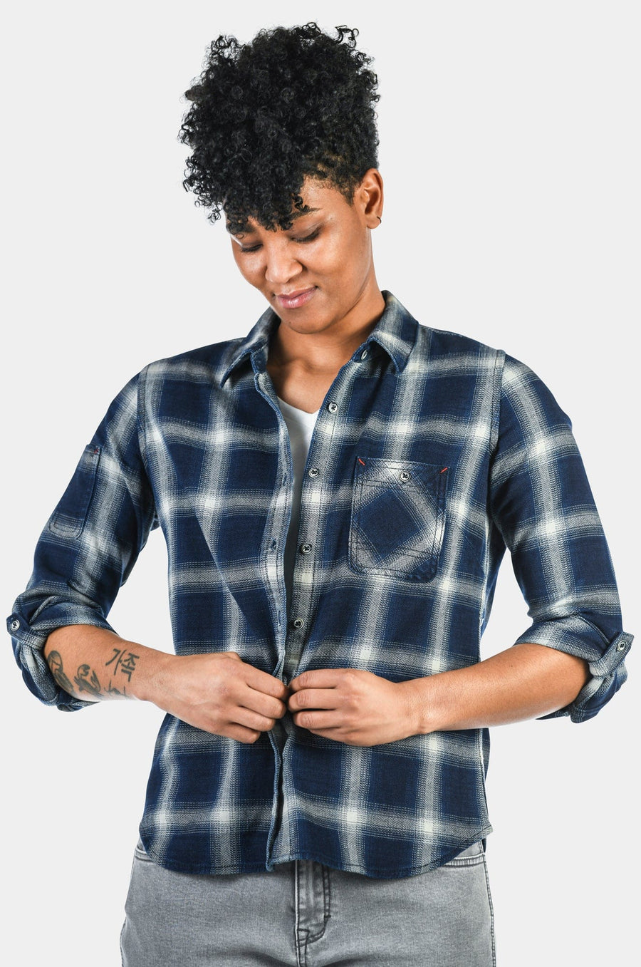 Givens Workshirt in Stretch Flannel (Copy, OG Plaid) Work Shirt Dovetail Workwear