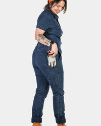 Hadley Short Sleeve Coveralls in Wabash Stripe Work Pants Dovetail Workwear