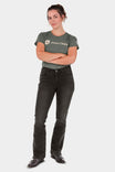 John Deere X Dovetail Workwear Into Town Bootcut Jean in Classic Black Work Pants Dovetail Workwear