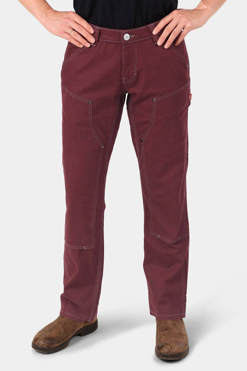 Anna Taskpant in Elderberry Canvas Work Pants Dovetail Workwear