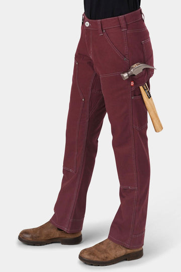 Anna Taskpant in Elderberry Canvas — Nested pockets — Dovetail Workwear