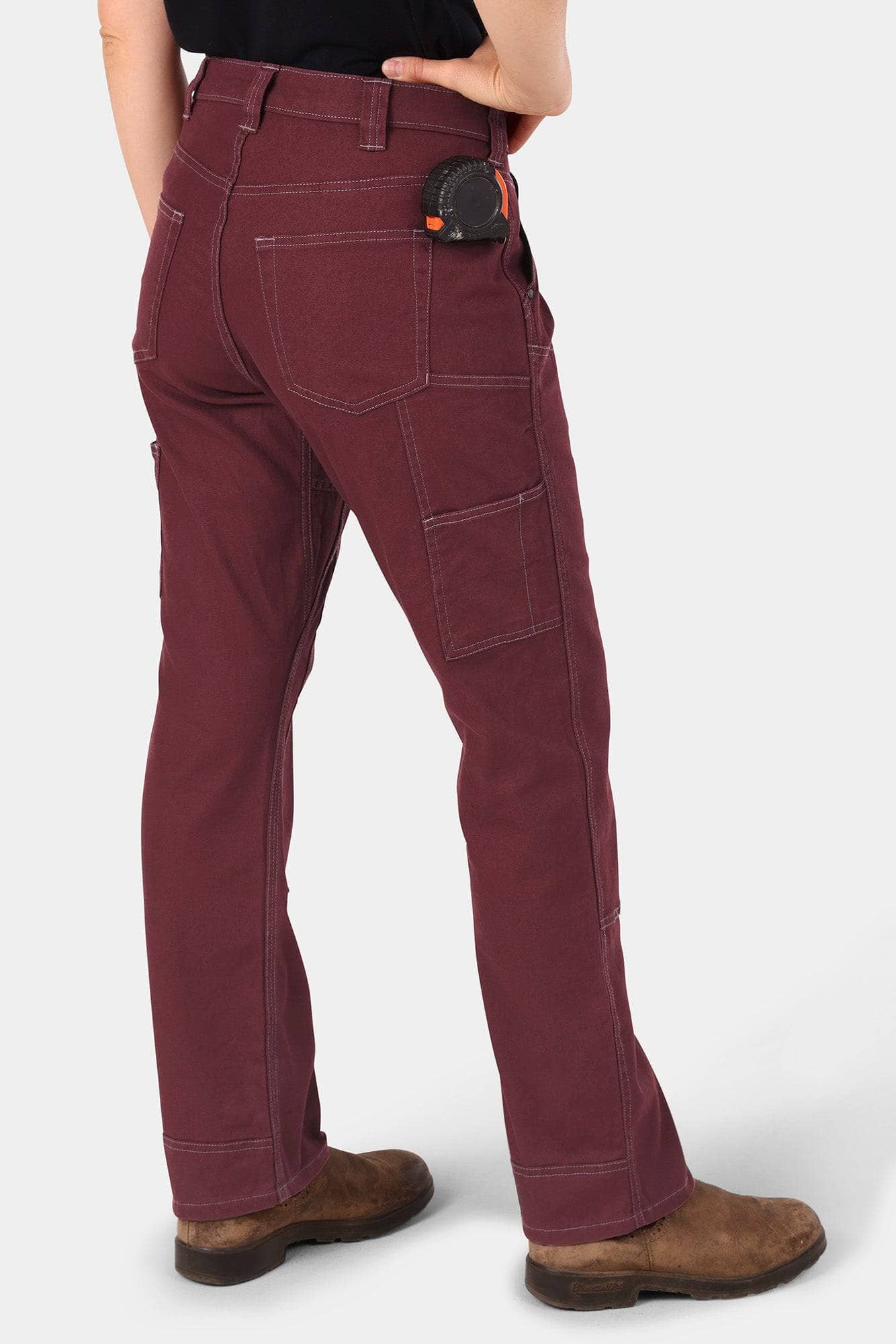 Anna Taskpant in Elderberry Canvas Work Pants Dovetail Workwear