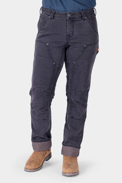 Front view of Britt Utility HOTSWAP™ Pant in Black Thermal Denim