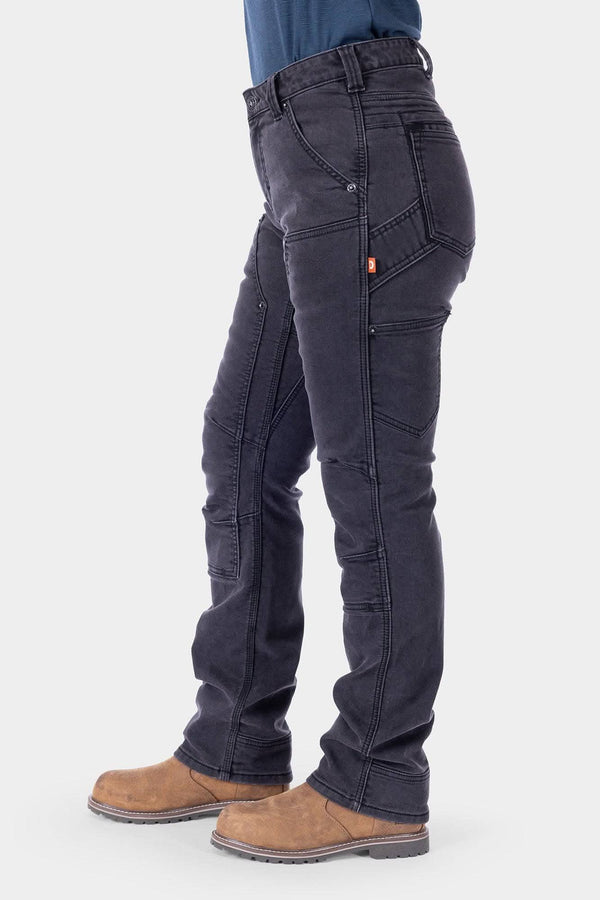 Left side view of Britt Utility HOTSWAP™ Pant in Black Thermal Denim