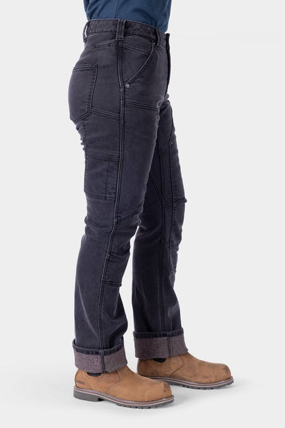 Right side view of Britt Utility HOTSWAP™ Pant in Black Thermal Denim