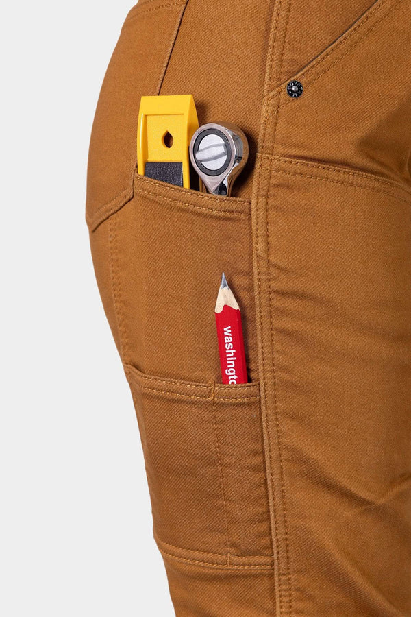 Britt Utility HOTSWAP™ Pant in Saddle Brown Thermal Denim