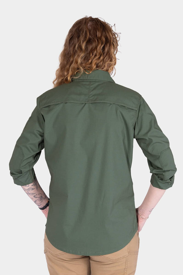 AJ COOLSWAP™ Work Shirt — Hidden chest snap to prevent gaping — Dovetail Workwear
