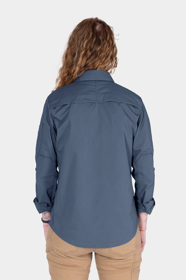 AJ COOLSWAP™ Work Shirt — Hidden chest snap to prevent gaping — Dovetail Workwear
