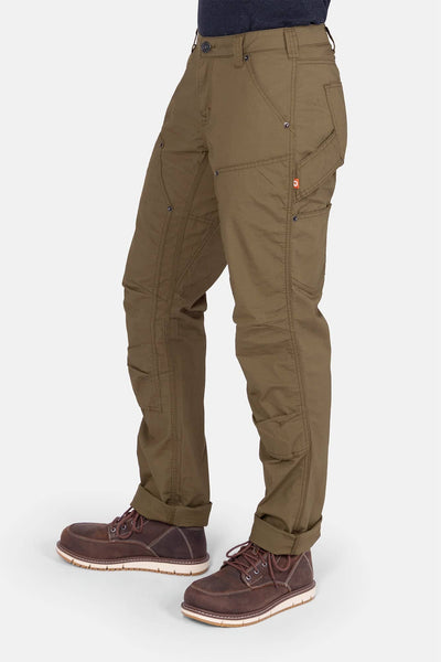 Anna Ultralight Trail Pant in Kelp Green Ripstop
