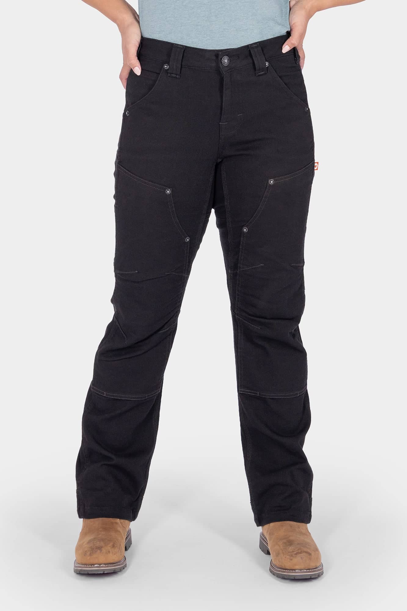 Britt Utility No-Fade Black | Women's Cargo Pants – Dovetail Workwear
