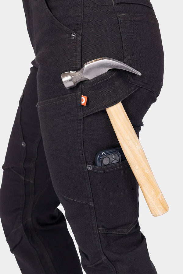 Britt Utility Pant in No Fade Black Canvas