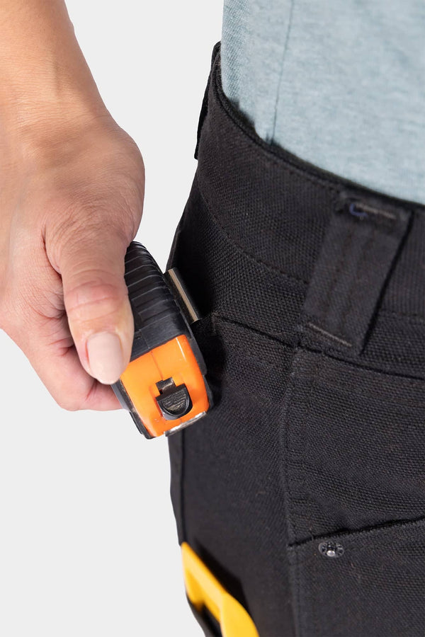 Britt Utility Pant in No Fade Black Canvas