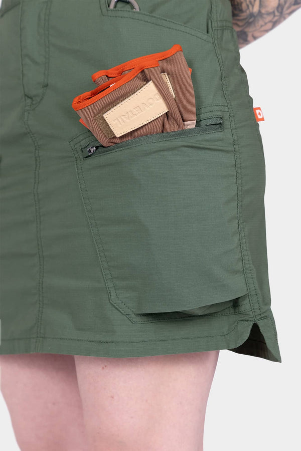 Compass COOLSWAP™ Cargo Skort — Bellowed zip cargo pockets — Dovetail Workwear