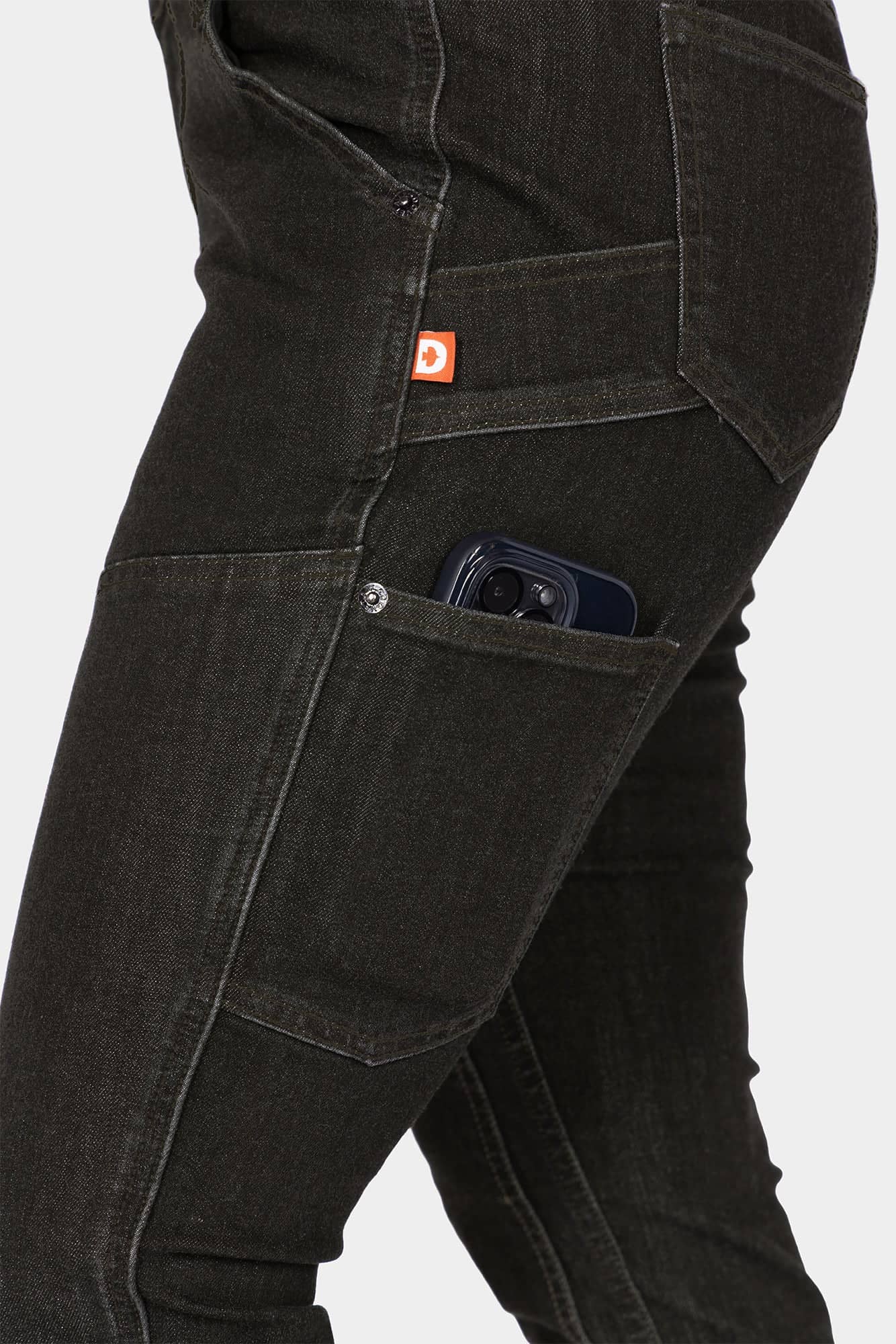 パンツ Archive coating black skinny denim Maven Slim Denim Work Pant — Graphene Tough | Dovetail Workwear