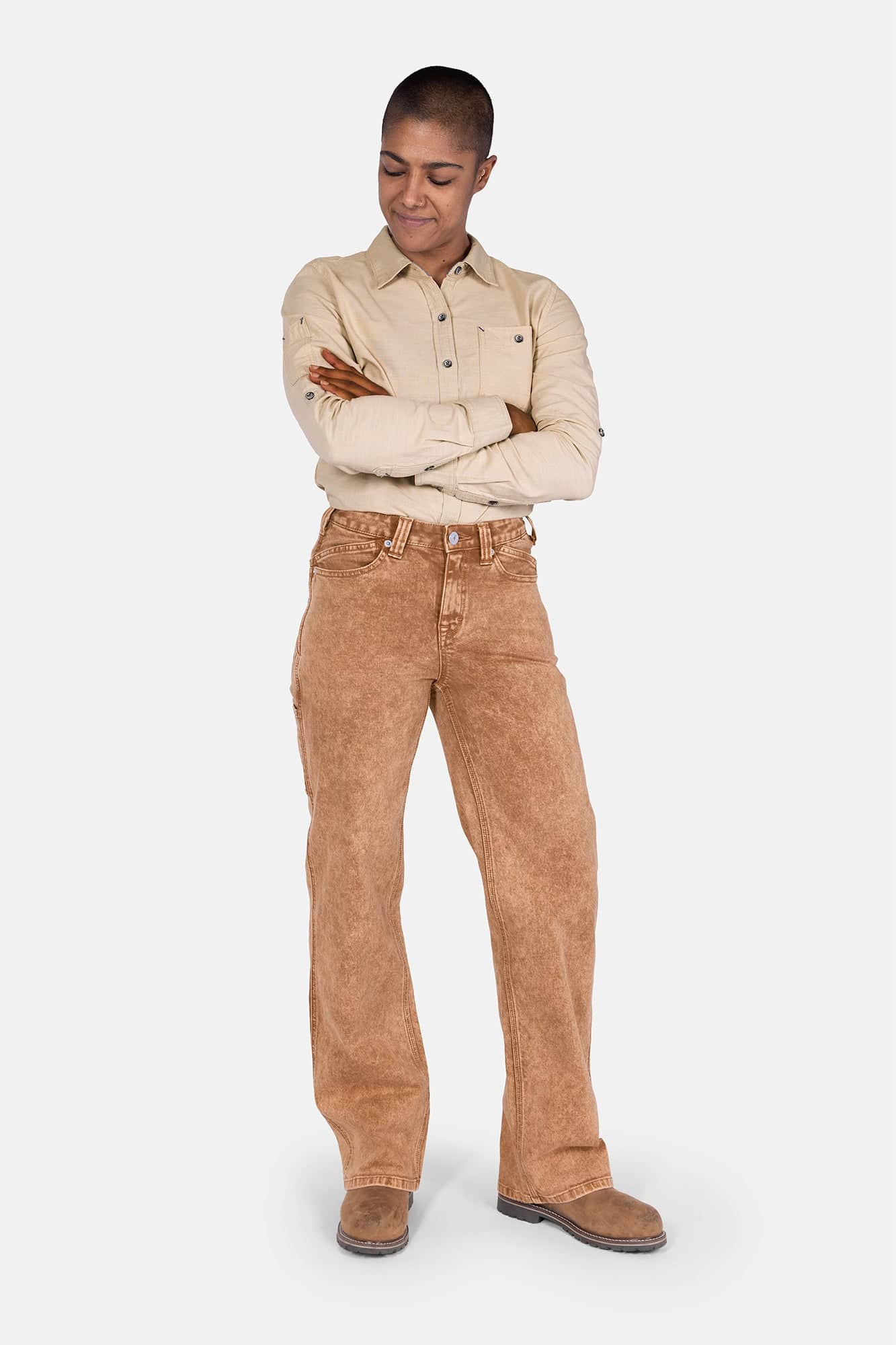 Wide Leg Jeans Women - Sunbaked Copper | Dovetail Workwear