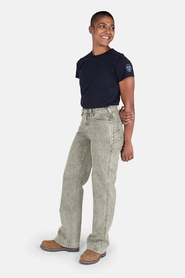 Old School Wide Leg Mineral Wash Jean