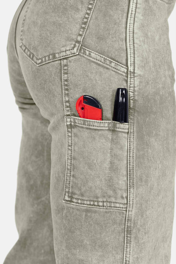 Old School Wide Leg Mineral Wash Jean