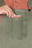 Utility Short Overalls in Light Kelp Green