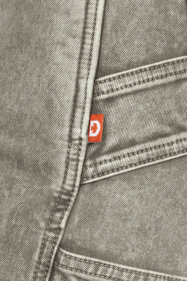 Old School Wide Leg Mineral Wash Jean in Sunbaked Eucalyptus