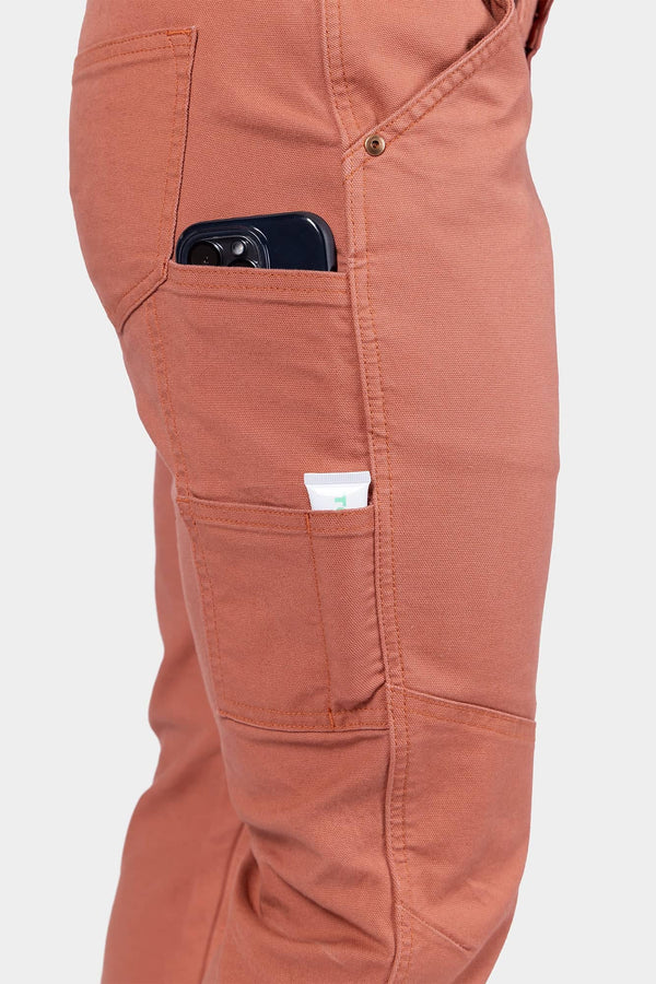 GO TO™ Stretch Canvas Pant in Terracotta