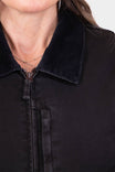 Old School Duck Canvas Trucker Jacket in Hammer Down Black