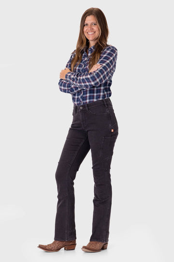 DX Bootcut HOTSWAP® Thermal Denim Pant in Black