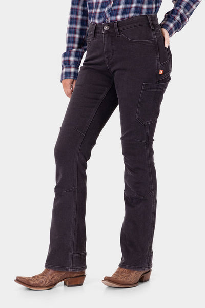 DX Bootcut HOTSWAP® Thermal Denim Pant in Black