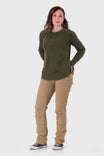 Women's Henley Thermal Waffle Knit Workshirt – Dovetail Workwear